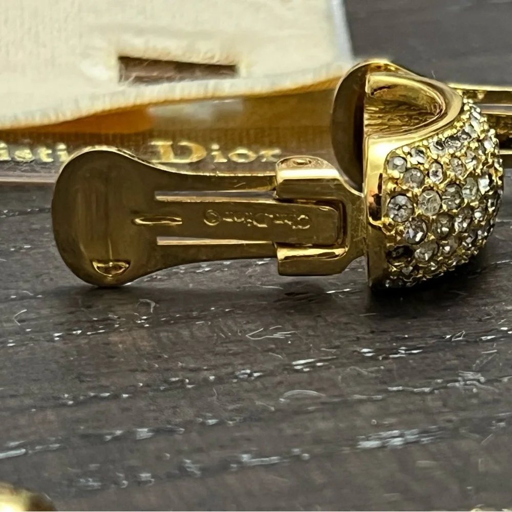 Vintage Dior necklace and earrings set Missing stones - Picture 5 of 7